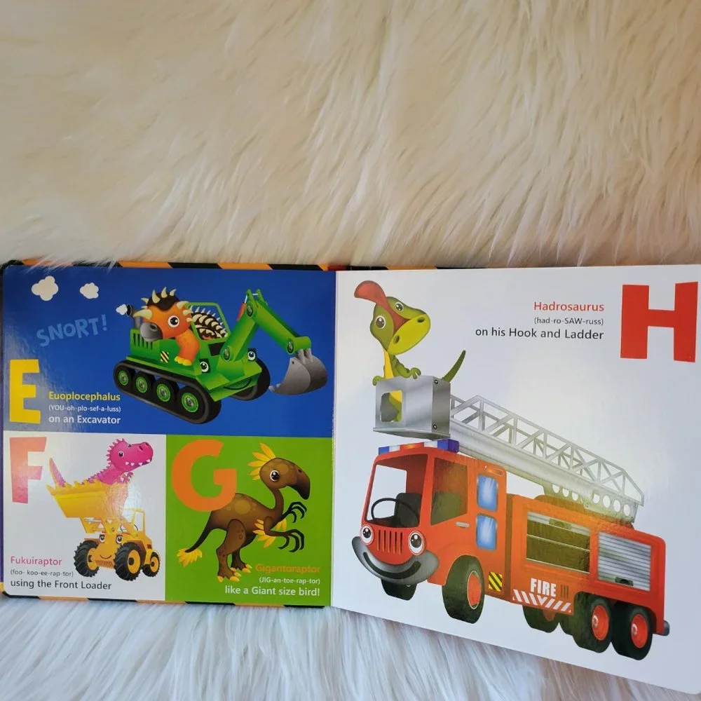 Dinosaurs and Diggers ABC Board Book